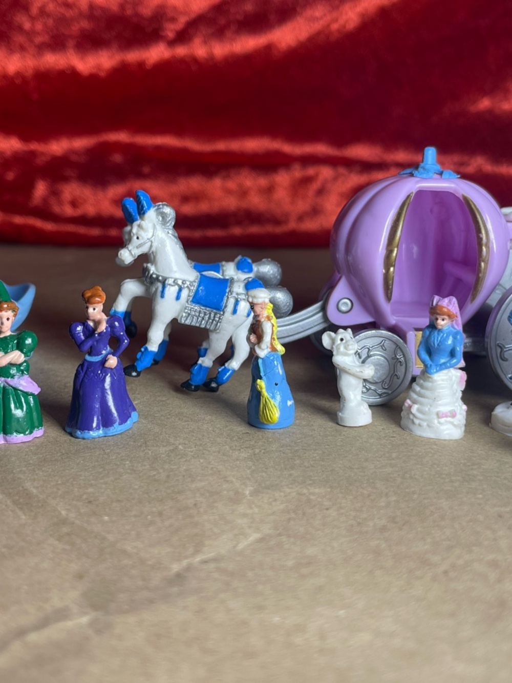 Vintage Polly Pocket Trendmasters Cinderella Star Castle Figures - 12 pieces